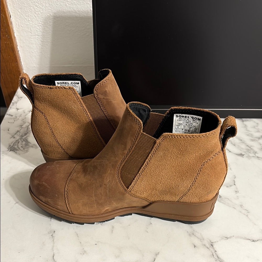 Sorel Brown Ankle Boots